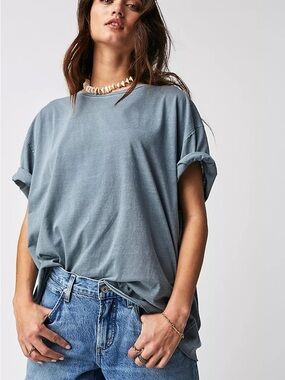We the Free Nina Tee in Blue Mirage